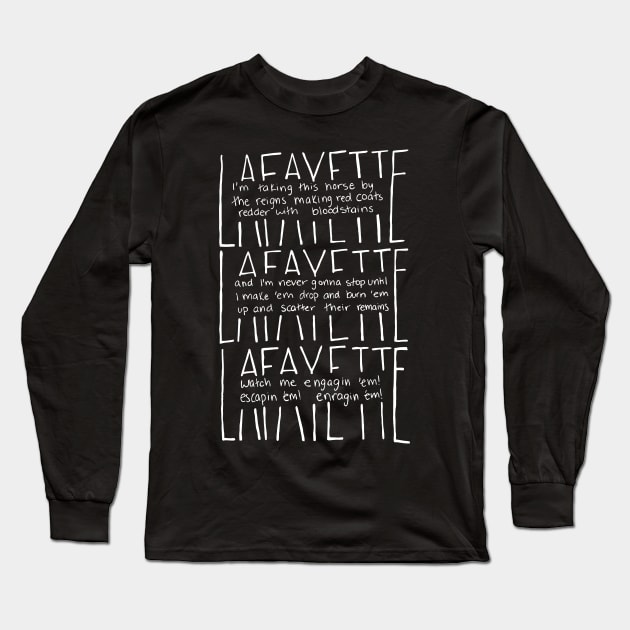 lafayette america Long Sleeve T-Shirt by Thinkerman